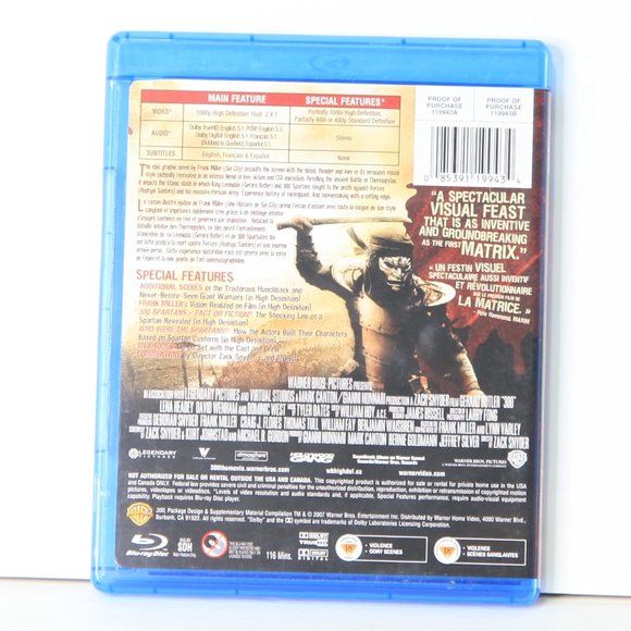 300 Blu-ray Disc - French version included - Rated 18A - Picture 4 of 4